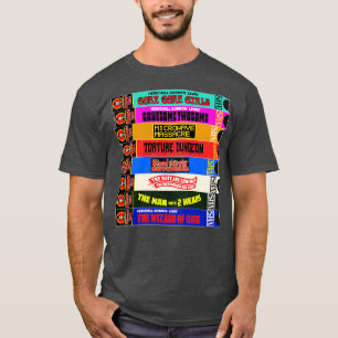 Midnight Video VHS Cult Horror Stack T-shirt