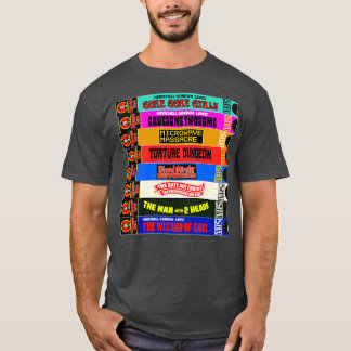 Midnight Video VHS Cult Horror Stack T-shirt
