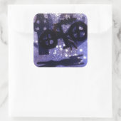Midnight Vierkante Sticker (Tas)