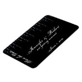 Midnight Vineyard Bruiloft Save the Date Magneet (Linkerzijde)