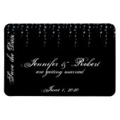 Midnight Vineyard Bruiloft Save the Date Magneet (Horizontaal)