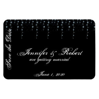 Midnight Vineyard Bruiloft Save the Date Magneet