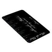 Midnight Vineyard Bruiloft Save the Date Magneet (Rechterzijde)