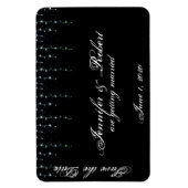 Midnight Vineyard Bruiloft Save the Date Magneet (Verticaal)