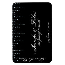 Midnight Vineyard Bruiloft Save the Date Magneet