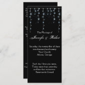 Midnight Vineyard huwelijksprogramma Programmakaart (Voorkant / Achterkant)