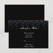 Midnight Vineyard-responskaart RSVP Kaartje (Voorkant / Achterkant)