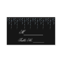 Midnight Vineyard Wedding Place Card