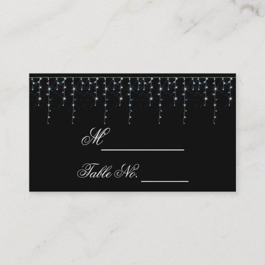 Midnight Vineyard Wedding Place Card Plaatskaartje (Voorkant)