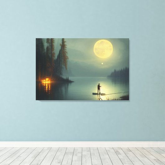 Midnight Vist Canvas Print (Insitu (Houten vloer))
