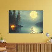 Midnight Vist Canvas Print (Insitu (Woonkamer))