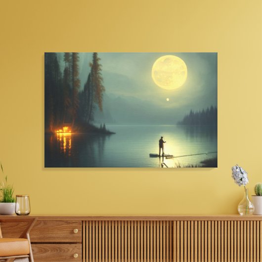 Midnight Vist Canvas Print (Insitu (Woonkamer))