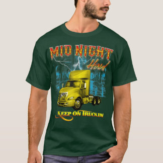Midnight-vrachtwagenontwerp T-shirt