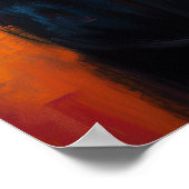 Midnight Watcher in Abstract Colors - Dark Whisper Poster (Hoek)