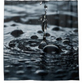 Midnight Water Drop Douchegordijn (Voorkant)