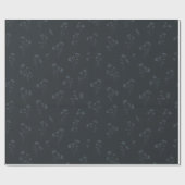 Midnight Wildflower Wrapping Paper Cadeaupapier (Vlak)