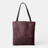 Midnight Wine Romance | Dark Satiny Grunge Damask Tote Bag (Achterkant)