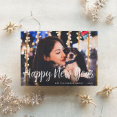 Midnight Wish | Happy New Year-foto Feestdagenkaart