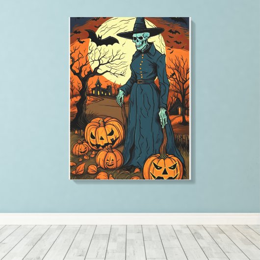 Midnight Witch's Dance Canvas Afdruk (Insitu (Houten vloer))