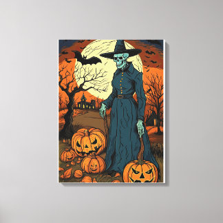 Midnight Witch's Dance Canvas Afdruk