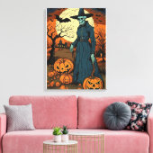 Midnight Witch's Dance Canvas Afdruk (Insitu (Woonkamer))