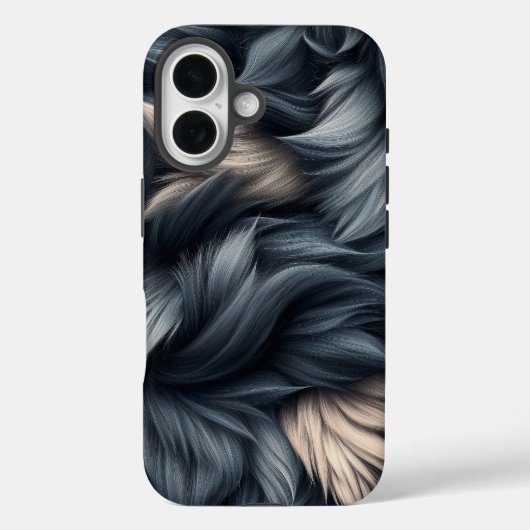 Midnight Wolf - Deep Silver Paarse bonttelefoonhoe Case-Mate iPhone Case (Achterkant)
