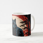 Midnight Wolfs Moon Koffiemok (Voorkant rechts)
