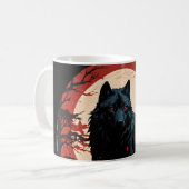 Midnight Wolfs Moon Koffiemok (Voorkant links)