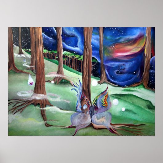 Midnight Woodland Fairy Poster (Voorkant)
