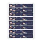 Midnight Woodland Forest Reindeer & kerstboom (Vel)