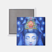 Midnight Zen Meditation Kuan Yin Magneet (Voorkant / Achterkant)