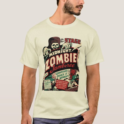  "Midnight Zombie Jamboree" T-Shirt (Voorkant)