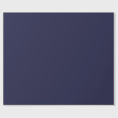 Midnightblauw effen kleur cadeaupapier (Vlak)