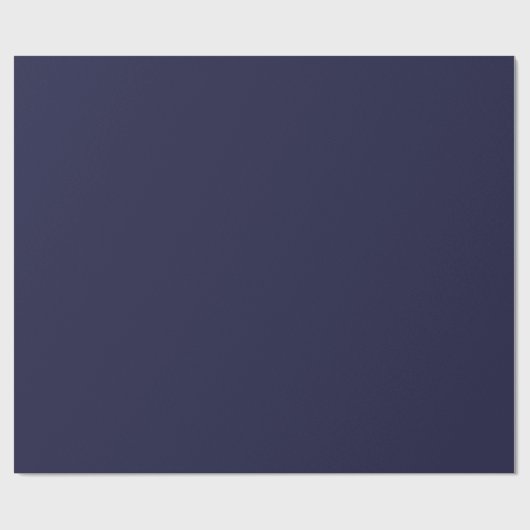 Midnightblauw effen kleur cadeaupapier (Vlak)