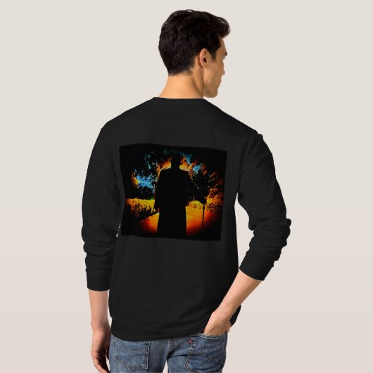 Midnite in het Pianotorium Mannen T-shirt (Achterkant volledig)