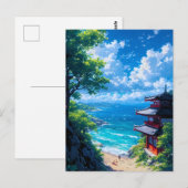 Midori to Umi no Michi  Briefkaart (Voorkant / Achterkant)