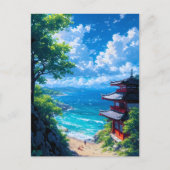 Midori to Umi no Michi  Briefkaart (Voorkant)