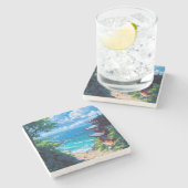 Midori to Umi no Michi Stenen Onderzetter (Zijkant)