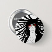 Midori Yama: Jigoku Ronde Button 5,7 Cm (Voorkant /achterkant)