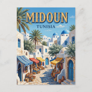 Midoun Tunesië Briefkaart