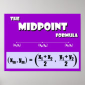 Midpoint-formule Poster (Voorkant)