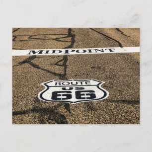 Midpoint Route 66 Sign - Adrian, Texas Briefkaart