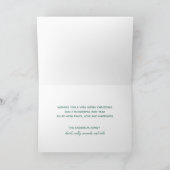 Midscentury Modern Minimalistisch Script Prettig K Feestdagen Kaart (Binnen)