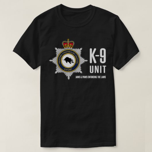 MIDSOMER CONSTABULARY K9 EENHEID T-SHIRT (Design voorkant)