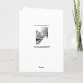 Midsomer Norton in de Winter Feestdagen Kaart (Achterkant)