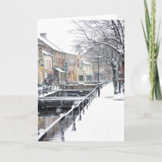 Midsomer Norton in de Winter Feestdagen Kaart (Voorkant)