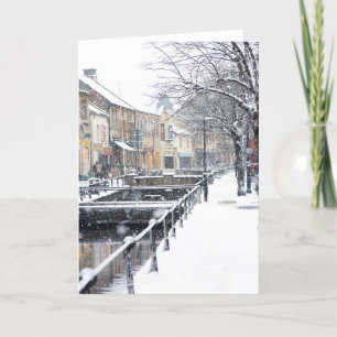Midsomer Norton in de Winter Feestdagen Kaart