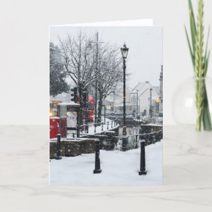 Midsomer Norton in de Winter Feestdagen Kaart