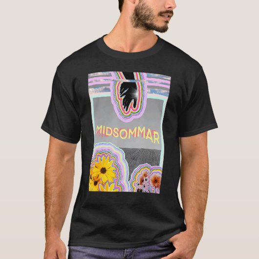 Midsommar geïnspireerde Prints T-shirt (Voorkant)