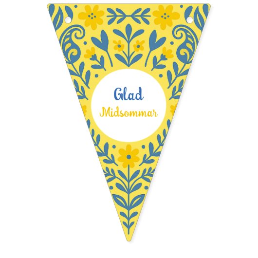 Midsommar - Traditionele Zweedse Midzomer Vlaggetjes (Derde vlag)